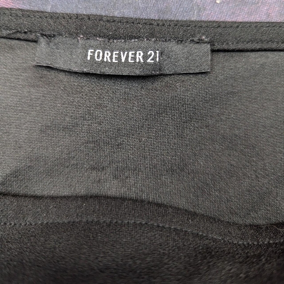 Forever 21 Black Puff Sleeve Bodycon Dress - Picture 4 of 5